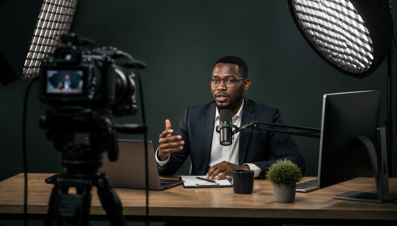 Presenter hosting the EquityHub Business Academy live session